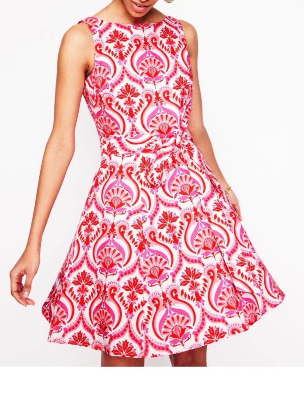 Boden Anya Sleeveless Linen Dress